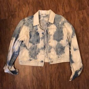 Unique multicolor jean jacket